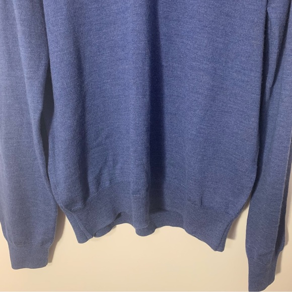 EUC Marco Fiori Merino Wool V-neck Mens Sweater Size L - Picture 6 of 12